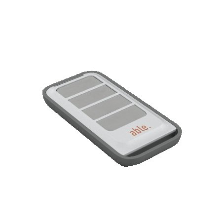 Trasmettitore rolling code 433.92 MHz a quattro tasti, versione programmabile</br>