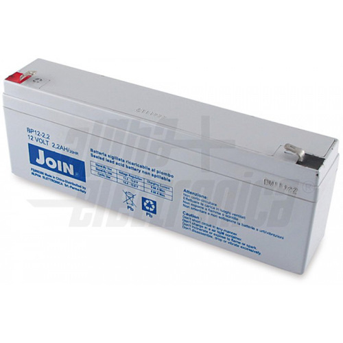 Capacita': 2,2 Ah</br>Tensione: 12 V</br>Tecnologia: Piombo AGM</br>Dimensioni: 35mm x 177mm x 68m</br>