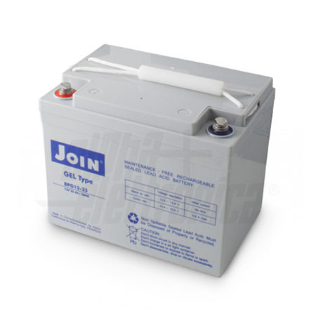 Capacità: 33Ah</br>Tensione: 12V</br>Tecnologia: Piombo Gel</br>Dimensioni: 130mm x 195mm x 171mm</br>Connessioni: a vite M6</br>Peso: 10.2Kg</br>