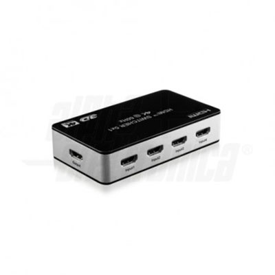 Commutatore HDMI, 5 in - 1 out 4K60Hz HDR - con telecomando</br></br>Il commutatore CT205/7 permette il collegamento di 5 diverse sorgenti ad un </br>unico monitor/TV e di selezionare l'ingresso da visualizzare in modo manuale </br>tramite pulsante oppure tramite telecomando incluso. Il collegamento di un </br>dispositivo in ingresso porta alla selezione automatica del canale associato.</br></br><strong>Specifiche HDMI</strong></br>- Supporto HDR (High Dynamic Range): HDR, HDR10, HDR10, Dolby Vision, HLG</br>- Conforme HDCP 2.2</br>- 4K60Hz YUV 4:4:4</br>- Risoluzioni supportate: 480i, 480p, 576i, 576p, 720p, 1080i, 1080p, </br>4Kx2K30/60Hz.</br>- Blu-ray e HD DVD in Full HD (1080p)</br>- Spazio colore RGB, YCbCr, xvYCC</br>- Deep Color</br>- Audio LPCM a 8 canali, 192 kHz, 24bit</br>- Supporto ARC (Audio Return Channel)</br>- Supporta audio fino a 7.1 canali (LPCM, Dolby TrueHD e DTS-HD Master Audio)</br>- Trasmissione dei comandi CEC (CEC Bypass)</br></br><strong>Contenuto confezione</strong></br>1x Commutatore</br>1x Telecomando</br>1x Alimentatore 5V 1A - 5,5x2,1 Positivo centrale</br>