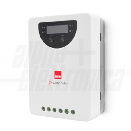 Caratteristiche generali:</br>Regolatore di carica ad alta efficienza per impianti fotovoltaici ad isola.</br>- Inseguimento del punto di massima potenza dei pannelli (MPPT).</br>- Algoritmo di scansione automatica dei punti di massima potenza.</br>- Adatto per moduli mono, poli cristallini e moduli a film sottile.</br>- Supporta la ricarica di batterie piombo e litio.</br>- Algoritmo di carica della batteria a 3 stadi.</br></br>Ingresso batteria</br>Tensione massima: 35V</br>Tipologie batterie: Piombo GEL, Piombo AGM, Piombo liquido, Litio (default Gel).</br>