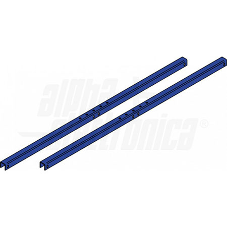 Coppia di profili zincati adatta per due pannelli da 70W e 105W e un pannello da</br> 405W.</br>Necessario adattare/realizzare i fori sulla cornice dei pannelli per fissare i </br>pannelli ai profili.</br>Lunghezza: 1076mm.</br>Bulloneria inclusa:</br>- 8 viti TE M6 h15</br>- 8 dadi M6 autobloccanti</br>- 16 rondelle.</br>