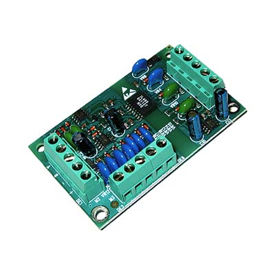 Interfaccia ad isolamento elettromagnetico per bus RS 485 per centrali della </br>serie Atlantis.</br>- Isolamento 2500V RMS</br>- Rigenerazione del segnale per bus RS 485 oltre i 1.000 mt</br>- Isolatore galvanico  rigeneratore di bus 485</br>- Dimensioni scheda: 70,5 x 40,7 mm.</br>