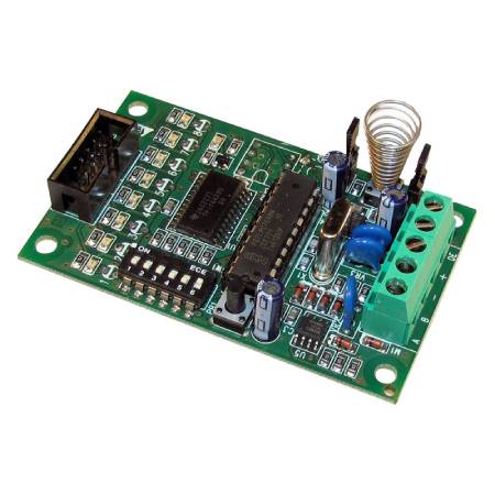 Modulo satellite per espandere il numero delle uscite delle centrali SPARKLE 120</br> e SPARKLE 280.</br>- 8 uscite attive Open Collector.</br>- Collegamento seriale RS 485, fino a 600 m di distanza dalla centrale.</br>- Pulsanti di protezione contro la manomissione della scheda.</br>- Predisposto per collegamento per modulo con uscite a relè AXIREL.</br>- Dimensioni scheda: 75 x 45 mm.</br></br>