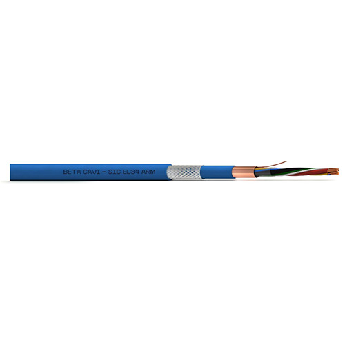 CAVO UTP CAT 5E LSZH ARMATO BLU DA 100 MT</br>
