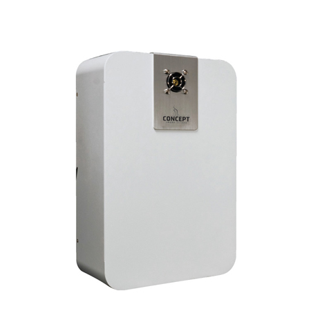 Sentinel S35 (staffa e 1 ricarica fluido inclusi) 400m3 in 60 sec, completo di </br>scheda di rete <strong>CONCSS-WT32-IP</strong>.</br>Alimentazione 230 V con alloggiamento batterie. Conforme norma EN 50131-8, IEC </br>62642-8 e CNPP nominale Classe I Categoria 30. Compatibile con il fluido: </br>CSS-SBR 500</br><strong>Batterie escluse</strong></br>