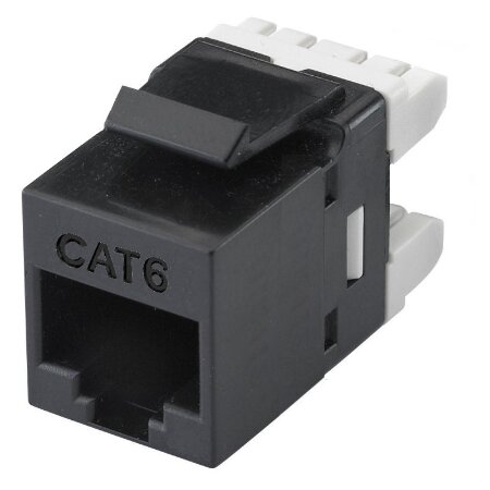 KEYSTONE CAT 6 RJ45 UTP 180 GRADI NERO</br>