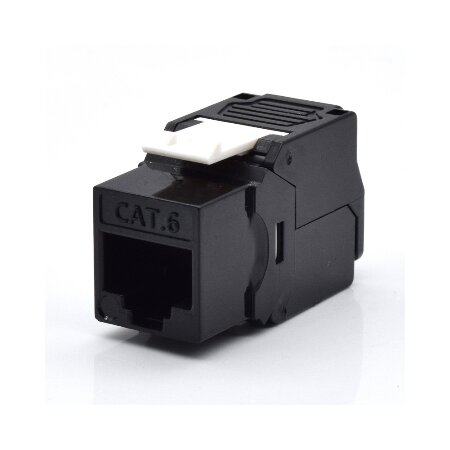 Professional Keystone Cat. 6 UTP, 180 degree, NERO - tool less</br></br>