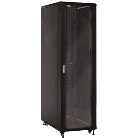 La serie di armadi rack professionali per posa a pavimento RNA permettono di </br>realizzare qualsiasi installazione grazie all'ampia scelta di misure </br>disponibili.</br></br>La porta in vetro temprato, la struttura portante in acciaio da 2 mm, le </br>serrature presenti anche sui fianchi asportabili, le 4 ruote e i 4 piedi di </br>livellamento fanno di questa serie la soluzione chiavi in mano per la vostra </br>installazione.</br>Inoltre la possibilità di scegliere se acquistarli montati o smontati permette </br>di ridurre i rischi di danneggiamento nel trasporto e di raggiungere agevolmente</br> il luogo di posa."</br></br>- Struttura potante in solido acciaio da 2 mm, pannelli in acciaio da 1,5 mm</br>- Porta in vetro temprato apribile a 180° con cornice in metallo da 1,5 mm </br>dotata di maniglia e serratura con chiave</br>- Fianchi e porta posteriore asportabili per semplificare l'installazione degli </br>apparati con serratura e chiave</br>- Ingresso cavi con sulla parte superiore e inferiore (con coperchio)</br>- Alloggiamenti per ventole da 120 mm o apposito kit di ventilazione sul tetto.</br>- Capacità di portata fino a 800 Kg</br>- Completo di 4 montanti numerati regolabili in profondità</br>- Completo di piedi di livellamento e 4 ruote (2 con freno)</br>- Kit di messa a terra incluso</br>- Dimensioni LxPxA: 600x600x1166 mm</br>- Peso: 64 Kg</br>- 20 set di viti inclusi (viti  dadi a gabbia)</br>- Colore: nero, RAL 9005</br>- Unita': 22</br>- Grado di protezione IP 20</br>