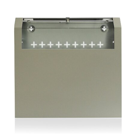ARMADIO VERTICALE A PARETE GRIGIO 5U 19"</br></br>Finestra Plexiglass sul lato superiore.</br></br>Largh. 500mm</br>Prof. 142mm</br>Altezza 475mm</br>