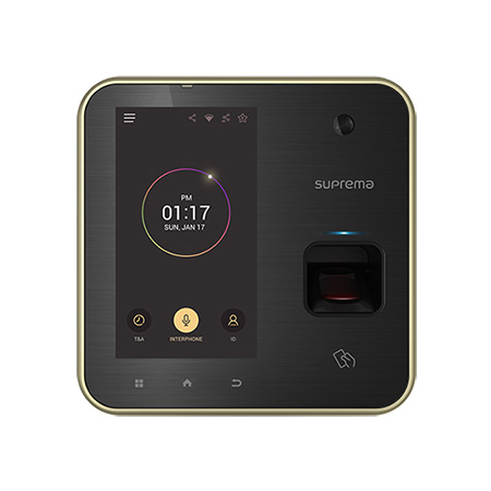 BioStation A2</br>Lettore di impronta biometrico, rilevazione dell'impronta vivente, RFID 13,56MHz</br> Mifare/Desfire, 500.000 utenti, 1.000.000 impronte, WiFi 802.11 b/g, TCP/IP, </br>RS-485 1ch Host o 1ch Slave (Selezionabile), RS-232, Wiegand 1ch IN 1ch OUT, 2 </br>Ingressi, 1 Relè, USB, SD Card Slot 32GB, LCD 5.0", Suono 24bit/Voice DSP, -20° </br>to 50°C, Tamper, 12VDC o PoE</br>Dimensioni: 155 x 155 x 40 (WxHxD mm)</br>Certificati 	CE, FCC, KC, RoHS, REACH, WEE</br></br>