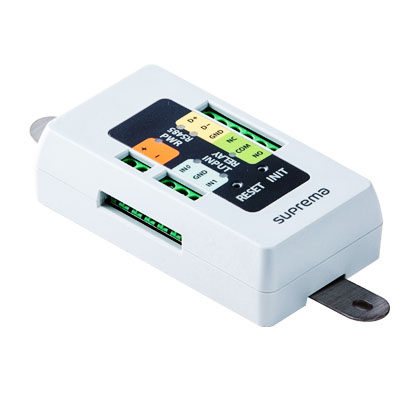 Interfaccia interno varco Secure I/O 2 per applicazioni di sicurezza ed </br>espansioni I/O - comunicazione RS485 criptata tra il lettore e l'interfaccia - 2</br> ingressi digitali e 1 uscite relè - dimensioni 35 x 65 x 18mm - alimentazione </br>12VDC 100mA. Compatibile con software BioStar 2.</br>
