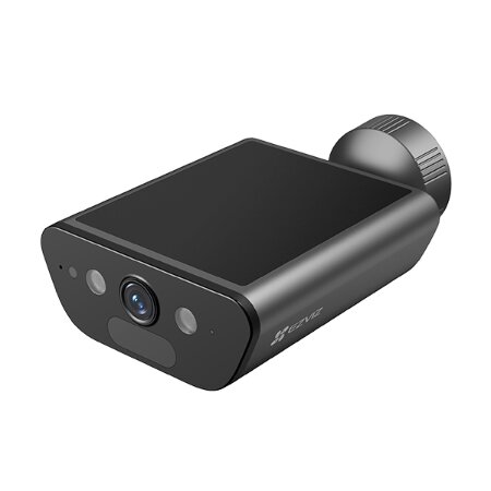 Telecamera da Esterno a Batteria con pannello solare integrato. Risoluzione 4K, </br>Wi-Fi 6</br>Riconoscimento figura umana/veicoli con IA.</br>Modalità Always-On-Video per registrazione semi-continua.</br>Fino a 180 giorni di autonomia anche senza carica solare.</br>Visione notturna a colori. Difesa attiva. Audio Bidirezionale.</br>Archiviazione su MicroSD (max 512 GB) compatibile con ulteriore Pannello Solare </br>EZVIZ F</br>