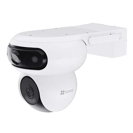 - Risoluzione 4MP Doppie lenti e Doppia rotazione per una visione ultra </br>flessibile a 360°</br>- Co-rilevamento per tracciamento intelligente automatico</br>- Controllo One-Tap per cambio di visualizzazione</br>- Rilevamento della forma umana/veicolare basato su AI</br>- Due modalità di pattugliamento</br>- Difesa attiva, Visione notturna a colori, Audio bidirezionale, Compressione </br>video H.265, doppie antenne Wi-Fi migliorate</br>- Compatibile con Google Assistant e Amazon Alexa</br>- Supporta schede MicroSD (fino a 512 GB)</br></br>