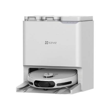 Robot aspirapolvere con lavaggio ad acqua calda e asciugatura ad aria, ricarica </br>automatica di acqua e detergente, e svuotamento automatico del sacchetto da 5L. </br>Dock all-in-one per cambio mop, auto-pulizia, ricarica e stoccaggio. Aspirazione</br> potente da 7200 Pa, navigazione laser LDS per mappatura precisa e spazzola </br>rotante 3-in-1. Installazione e rimozione automatica del mop, pulizia dinamica </br>dei bordi. Telecamera AI per monitoraggio di animali e sicurezza, compatibile </br>con Google Assistant e Alexa.</br>