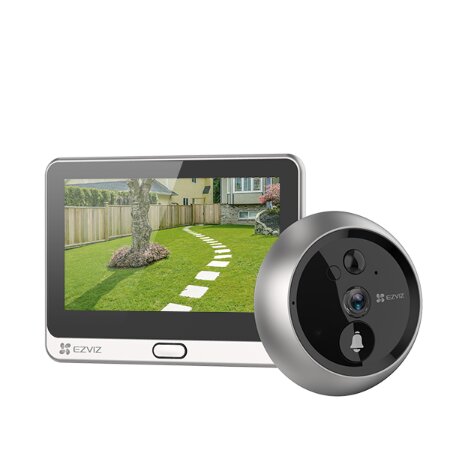 Spioncino digitale senza fili. Display touch da 4,3", batteria ricaricabile. </br>Immagini 2K, Ampio angolo visivo Sensore di movimento PIR,  Adattabile alla </br>maggior parte delle porte d'ingresso. Struttura in lega di zinco anti scasso.</br>