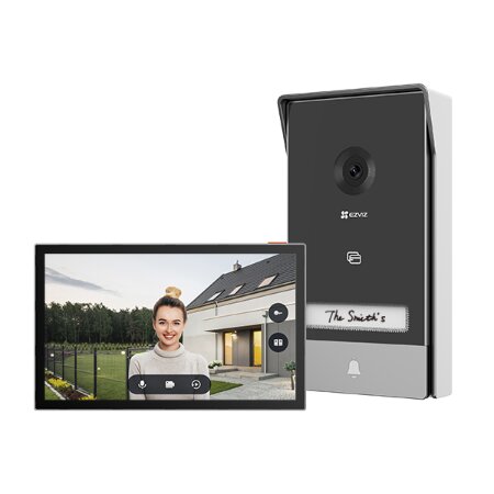 - Videocitofono 2 fili con monitor touch 7"</br>- Installabile al posto del citofono esistente</br>- Visione notturna e rilevazione intelligente del movimento umano</br>- Apre 1 serratura e 1 porta automatica</br>- Apertura da monitor, app EZVIZ o smart tag (3 in dotazione)</br>- Registrazione su MicroSD (max 512GB)</br></br>