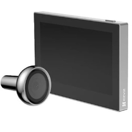 Spioncino Wi-fi con schermo interno visibile da remoto, senza fili. Display da </br>4,3", batteria ricaricabile. Adattabile alla maggior parte delle porte di </br>ingresso. Colore Silver.</br>
