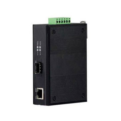Il media Converter POE industriale 4N-IMGP1T1F è la soluzione ideale per </br>l'alimentazione di dispositivi remoti quali Telefoni IP, Videocamere di </br>sorveglianza, Access Point Wireless, Allarmi, sensori e dispositivi di </br>localizzazione, ecc. Installati fino a 100 mt. Oltre alla trasmissione dati, la </br>porta Lan Rj45 trasmette anche l'alimentazione elettrica, consentendo ad un </br>dispositivo Power over Ethernet remoto di funzionare senza la necessita di </br>alcuna fonte di alimentazione aggiuntiva. ll 4N-IMGP1T1F fornisce l' </br>alimentazione di 15,4W e 30W a tutte le periferiche PoE ad esso collegate </br>conformi ai Protocolli Standard IEEE 802.3af e IEEE 802.3at. Il 4N-IGO4P2F </br>dispone di una uscita SFP compatibile con qualsiasi tipo di transceiver SFP </br>1000Base-X che communtando la trasmissione Gigabit, dal cavo in rame su un cavo </br>in fibra ottica, permette di estendere la distanza di trasmissione dai 100 mt </br>della rete Lan in rame, a 550 mt con cavo in fibra ottica multimodale e fino a </br>120Km con cavo in fibra ottica monomodale, nel pieno rispetto dello standard </br>IEEE802,1Q specifico per le reti con presenza di VLAN. Il 4N-IMGP1T1 F consente </br>operazioni in tempo reale e non richiede alcuna configurazione, funzionando </br>immediatamente ( Plug and Play ) non appena lo si accende. Inoltre, può essere </br>installato sia su guida DIN che a parete.</br></br>Caratteristiche:</br>- UTP to fiber media converter</br>- IEEE 802.3af/at complaint</br>- RJ-45 port support auto MDI/MDI-X function</br>- Auto-negotiation speed, half/full-duplex</br>- Store-and-forward switching architecture</br>- Support wide operating temperature (-40 °C  85 °C)</br>- Wide-range redundant power design ( 1256VDC )</br>- Power polarity reverse protect</br>- Overload current resettable fuse present</br>- IP-40 protection</br>- Provide EFT protection for Power line</br>- Support Ethernet ESD protection</br>- DIN-Rail and Wall- Mounted Installation</br>