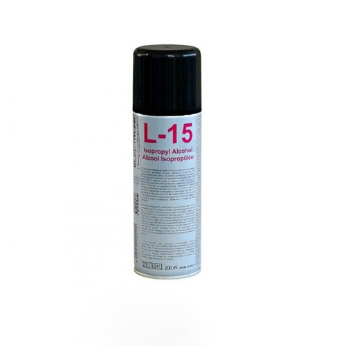 Alcool Isopropilico spray per pulizia fibre ottiche, flacone da 200ml</br>