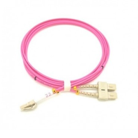 LC-SC Patchcord Zip Duplex cable 50/125 OM4 1 mt</br>