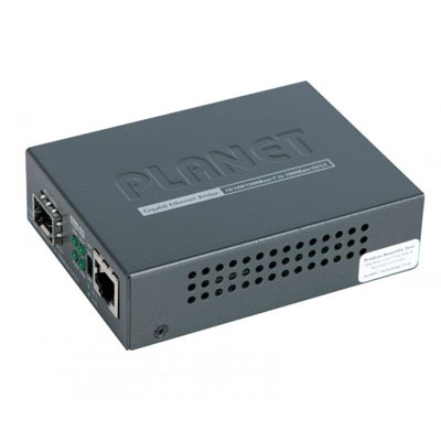 Media Converter 10/100/1000Base-T a miniGBIC (SFP) opzionale</br>