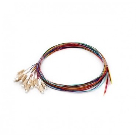 LC Pigtail 900um fiber 50/125 1 mt Confezione da 12 Pezzi di Colori Differenti</br>