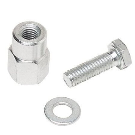 Kit n.3 distanziali e viti M8x30 di fissaggio a saldare per 1 m di cremagliera</br>