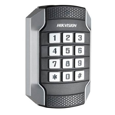 - Lettore di tessere antivandalo IK10 con tastiera e tecnologia Mifare 1.</br>- Contenitore in Lega di Zinco Dust-proof, grado di protezione IP65.</br>- Protocollo Wiegand W26 e W34, RS485.</br>- Indicazione di stato e di autorizzazione al transito a Led.</br>- Alimentazione 12Vdc.</br>- Funzionamento da -40°C a 70°C.</br></br>