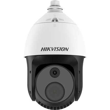 Telecamera Speed Dome Termica Bi-Spectrum IP, risoluzione Termica: 384x288 25 </br>Fps Ottica: 4MP 2688x1520 25 Fps. Sensore Termico: Ossido di Vanadio senza </br>raffreddamento, Ottico: 1/2.8" Progressive Scan CMOS. Distanza Pixel 12 m, </br>Risposta Spettrale 814 m, Sensibilità Termica <40 mK (0.04 °C), Ottica: </br>Colore: 0.05 Lux (F1.2, AGC ON ), B/W: 0.01 Lux (F1.2, AGC ON ), Day&Night </br>ICR, WDR 120 dB. Range Temperatura -20 °C  150 °C (8 °C). Ottica: Termica 25 </br>mm, Visibile 4.8153 mm, Zoom 32x Ottico, 16x digitale. Limite PAN/TILT 360°/-5°</br> a 90 Velocità PAN Manuale 0.1 °/s to 200 °/s, Velocità TILT Manuale 0.1 °/s to </br>105 °/s, Preset/Patrol/Pattern 300/8/4, Funzioni Smart: Line Crossing, </br>Intrusion, Region Entrance, Region Exiting, 3 temperature measurement (10 Punti,</br> 10 Regioni, 1 Linea), fire DETECTION: 10 Punti dedicati Stream 2. Compressioni </br>video: H.265/H.265/H.264/ H.264. Portata IR 100 m. Slot SD Card </br>microSD/SDHC/SDXC fino a 256 GB (non inclusa). Ingressi/Uscite: 1/1 Audio, 7/2 </br>Allarme. Alimentazione 24 Vca / 48 Vcc / 36 Vcc 20, Hi-PoE,  30 W. </br>Temperatura di esercizio -30 °C  60 °C, da esterno IP66</br></br>