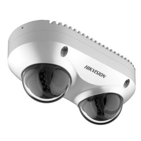 Telecamera Dual Lens. Risoluzione 2x5MP - 2560x1920 Frame Rate 25 Fps </br>(2560x1920), Sensore 2x1/2.7" Progressive Scan CMOS Sensibilità Col: 0.009 Lux </br>F1.6, 0 Lux con IR Day&Night ICR. Ottica 4 mm Angolo di visuale H79° V57°. </br>Compressioni video: H.265/H.265/H.264/H.264 Streams 2x3 Portata IR 10 m, WDR </br>120 dB, Slot SD Card microSD/SDHC/SDXC fino a 256 GB (non fornita), </br>Ingressi/Uscite: Audio 1/1, Allarme 1/1. Alimentazione 12 Vcc, POE(802.3af), < </br>11 W. Temperatura di esercizio -40 °C  60 °C, con Riscaldatore, da esterno </br>IP67, Antivandalo IK10</br></br>