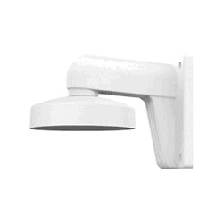 Staffa da parete con box posteriore in alluminio, colore bianco. DIMENSIONI 130X182X120mm Per Mini Dome tipo: DS-2CD41xxF(WD)-IZ