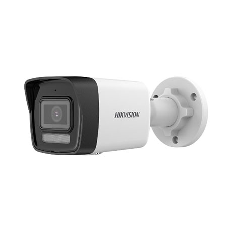Telecamera Bullet 4MP (2560 x1440 pixel) a 20 Fps. Di tipo Smart Hybrid Light, </br>illuminatori IR e luce bianca integrati fino a 30 m, Sensore CMOS a scansione </br>progressiva 1/3", sensibilità 0.005 Lux  (F1.6, AGC ON),B/W: 0 Lux con Luce </br>bianca/IR , WDR 120 dB, 3D-DNR, BLC, Ottica fissa 2.8 mm, algoritmo di </br>compressione H.265/H.265/H.264/H.264. Dual Stream,  6 connessioni simultanee</br>Funzioni Smart: ROI. standard ONVIF, protocolli TCP/IP, ICMP, DHCP, DNS, HTTP, </br>RTP, RTSP, NTP, IGMP, IPv6, UDP, QoS, FTP, SMTP.</br>Modalità "Rotate" di inquadratura in 9:16.</br>Motion Detection con filtro uomo/veicolo, video tampering, privacy mask.</br>Scheda di rete Ethernet 100 Mbps.</br>Notifica all'NVR Smart per una ricerca avanzata delle registrazioni, notifica al</br> sw di centralizzazione, invio email. Supporta accesso a Hik-Connect.</br>Web server di tipo multi browser, heartbeat</br>Alimentazione 12V, 0.4 A, oppure PoE: IEEE 802.3af, Class 3, max. 6.5 W, IP67</br>Temperatura di esercizio -30°C / 60°C.</br>Certificazioni CE, EMC.</br><strong>NO SLOT SD CARD</strong></br></br>