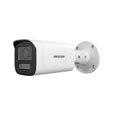 Telecamera Bullet 4MP (2560 x 1440 pixel) a 20 Fps. Di tipo Smart Hybrid Light, </br>illuminatori IR e luce bianca integrati fino a 50 m, Sensore CMOS a scansione </br>progressiva 1/3", sensibilità 0.005 Lux  (F1.6, AGC ON),B/W: 0 Lux con Luce </br>bianca/IR, WDR 120 dB, 3D-DNR, BLC, Ottica varifocale motorizzata 2.8-12 mm, </br>algoritmo di compressione H.265/H.265/H.264/H.264. Dual Stream, Funzioni </br>Smart: ROI. Standard ONVIF, protocolli TCP/IP, ICMP, DHCP, DNS, HTTP, RTP, RTSP,</br> RTCP, NTP, IGMP, IPv6, UDP, QoS, FTP, SMTP. Modalità "Rotate" di inquadratura </br>in 9:16. Motion Detection con filtro uomo/veicolo, video tampering, privacy </br>mask. Scheda di rete Ethernet 10/100 Mbps. Notifica all'NVR Smart per una </br>ricerca avanzata delle registrazioni, notifica al sw di centralizzazione, invio </br>email. Supporta accesso a Hik-Connect. Web server di tipo multi browser, </br>heartbeat. Slot SD/SDHC/SDXC fino a 512 GB (non fornita). Alimentazione 12 Vcc </br> 25, 0.9 A, oppure PoE: IEEE 802.3af, Class 3, max. 12.9 W. Grado di protezione</br> IP67. Temperatura di esercizio -30 °C  60 °C. Certificazioni CE, EMC</br></br>