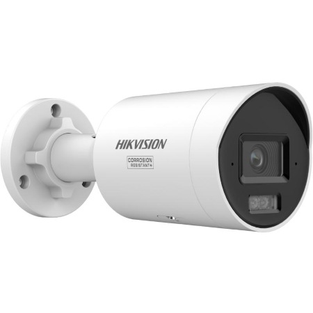 <strong>Telecamera Bullet IP ColorVu 3.0 4MP 2.8mm</strong></br>Immagini a colori 24/7, Risoluzione 4MP - 2688x1520, Frame rate 25 Fps  </br>2688x1520, Sensore 1/1.8" Progressive Scan CMOS, Sensibilità: 0.0001 Lux  </br>(F1.0, AGC ON),0 Lux con Luce bianca / IR. Day&Night IR Cut Filter, Ottica 2.8 </br>mm, WDR 130dB, portata illuminatori IR e luce bianca 40m. Compressione video </br>H.265/H.265/H.264/H.264. Smart Event: Scene change detection. Perimeter </br>protection: Line crossing, intrusion, region entrance, region exiting, </br>discriminazione Uomo/Veicolo. Face capture, Basic Event: Motion detection </br>(discriminazione Uomo/Veicolo),video tampering alarm,exception. AcuSearch: </br>notifica all'NVR Smart per una ricerca avanzata delle registrazioni, notifica al</br> sw di centralizzazione, invio email. Integrazione: ONVIF (Profile S, Profile G,</br> Profile T),ISAPI,SDK,ISUP. Stabilizzatore immagini EIS, ROI, Streams 3. Slot SD</br> Card microSD/SDHC/SDXC fino a 512 GB (non fornita). Microfono incorporato. </br>Alimentazione 12 Vcc /-25, 0.4 A, max. 4.8 W, oppure PoE: IEEE 802.3af, Class </br>3, max. 6.5 W. Temperatura di esercizio -30 °C / 60 °C. Da esterno IP67, NEMA </br>4X.</br></br></br></br></br>