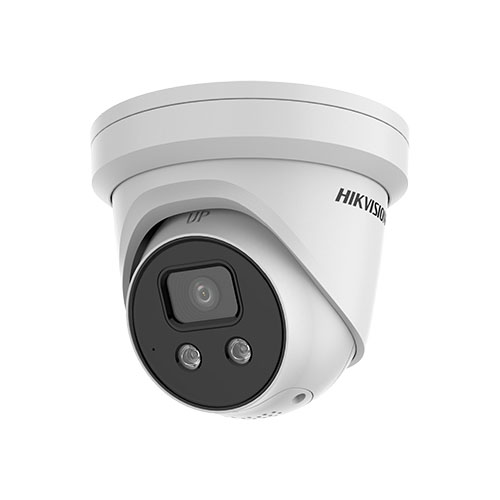 <strong>TELECAMERA IP ACUSENSE TURRET FISSA 4 MP LUCE STROBOSCOPICA E AVVISO </br>ACUSTICO</strong></br></br>- RISOLUZIONE 4MP - 2592 x 1944</br>- FRAME RATE 20 fps  2592 x 1944</br>- SENSORE 1/2.7" Progressive Scan CMOS</br>- SENSIBILITA': 0.003 Lux  F1.4, AGC ON, 0 Lux con IR</br>- DAY&NIGHT IR Cut Filter</br>- OTTICA 2.8 mm</br>- COMPRESSIONE VIDEO H.265/H.265/H.264/H.264</br>- SMART FEATURES: Line Crossing Detection, Intrusion Detection, Region Entrance </br>Detection, Region Exit Detection, Human/Vehicle Detection, RoI, STREAMS 3</br>- PORTATA IR 30m</br>- WDR 120dB SLOT SD CARD 1 micro SD/SDHC/SDXC fino a 256GB (non fornita)</br>- MICROFONO E SPEAKER INCORPORATI IN/OUT 1/1 Allarme 1/1 Audio</br>- ALIMENTAZIONE 12VDC, PoE (802.3af), max 8W</br>- TEMPERATURA DI ESERCIZIO -30°C/ 60°C, da esterno IP67, Luci Stroboscopiche e </br>Messaggio Vocale di Allarme</br>