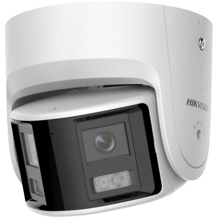 <strong>TELECAMERA IP ACUSENSE PANORAMICA TURRET FISSA 6 MP</strong></br></br>(3632x1632) 20 fps. Sensore 2x 1/2.5" Progressive Scan CMOS, colore 0,003 lux </br>(F1.6, AGC ON)</br>IR Portata 30m</br>2x ottica fissa 2.8 mm</br>Dual lens fusion technology, angolo di visuale orizzantale 180°, verticale 81°, </br>BLC, HLC, 3D DNR, WDR 120db.</br>Algoritmo di compressione H.265, H.265, H.264, H.264.</br>Funzioni smart: Line crossing detection, intrusion detection, region entrance </br>detection, region exiting detection (tecnologia AcuSense discriminazione </br>uomo/veicolo), scene change detection.</br>Luce stroboscopica e Allarme audio.</br>ANR, ROI.</br>Slot per scheda SD e SD/SDHC fino a 256 GB (non fornita).</br>Protocolli TCP/IP, ICMP, HTTP, HTTPS, FTP. DHCP. DNS. DDNS, RTP, RTSP, NTP, </br>UPnP, SMTP, IGMP, 802.1X, QoS, IPv6, UDP, Bonjour, SSL/TLS, PPPOE, SNMP, ONVIF </br>(Profile S, Profile G, Profile T), Scheda Ethernet 10/100 Mbps,</br>Audio: 1/1.</br>Allarme: 1/1.</br>Alimentazione 12 Vcc o POE 10,5 W Max.</br>Temperatura di esercizio -30 °C / 60 °C, IP67</br></br>
