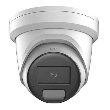 <strong>TELECAMERA IP TURRET FISSA COLOR VU SMART HYBRID LIGHT 8 MP</strong></br></br>- Telecamera Turret IP Immagini a colori 24/7</br>- Risoluzione 4K - 2688x1520, Frame rate 25 Fps  2688x1520, Sensore 1/1.8" </br>Progressive Scan CMOS</br>- Sensibilità: 0.0005 Lux  F1.0, AGC ON, 0 Lux con Luce bianca / IR. Day&Night </br>IR Cut Filter</br>- Ottica 2.8 mm</br>- Compressione video H.265/H.265/H.264/H.264</br>- Smart Features: Line Crossing Detection, Intrusion Detection, Region Entrance </br>Detection, Region Exit Detection, Human/Vehicle Detection, ROI, Streams 3</br>- Portata LUCE BIANCA o IR: 30 m</br>- WDR 130 dB</br>- Slot SD Card microSD/SDHC/SDXC fino a 512 GB (non fornita).</br>- Alimentazione 12 Vcc, POE (802.3af)</br>- Max 10, 5 W Temperatura di esercizio -30 °C / 60 °C.</br>- Da esterno IP67.</br>Eco-Friendly Packaging.</br>