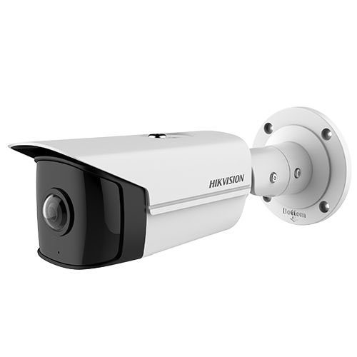 <strong>TELECAMERA DI RETE FISSA BULLET SUPER GRANDANGOLARE DA 4 MP</strong></br>- High quality imaging with 4 MP resolution</br>- 180°super wide field of view</br>- Efficient H.265 compression technology</br>- Clear imaging against strong back light due to 120 dB true WDR technology</br>- Distortion correction</br>- Robust structure design with full metal materials</br></br>