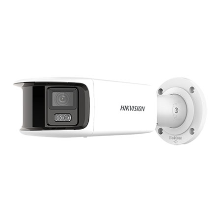 <strong>TELECAMERA IP ACUSENSE COLOR VU PANORAMICA BULLET FISSA 8 MP</strong></br></br>(5120  1440) 12.5fps.</br>2x CMOS sensore 1/1.8" Progressive Scan, colore 0,005 lux</br>(F1.0, AGC ON), 0 lux con illuminatore smart portata 40m, 2x ottica fissa 4mm, </br>dual lens fusion technology, BLC, HLC, 3D DNR .</br>Algoritmo di compressione H.265, H.265, H.264, H.264.</br>Funzioni smart: Line crossing detection, intrusion detection, region entrance </br>detection, region exiting detection (tecnologia AcuSense discriminazione </br>uomo/veicolo),</br>scene change detection. Luce stroboscopica e allarme audio.</br>ANR, ROI. Slot per scheda SD e SD/SDHC sino a 256GB (non fornita).</br>Protocolli TCP/IP, ICMP, HTTP, HTTPS, FTP, DHCP, DNS, DDNS, RTP, RTSP,</br>NTP, UPnP, SMTP, IGMP, 802.1X, QoS, IPv6, UDP, Bonjour, SSL/TLS, PPPoE, SNMP, </br>ONVIF (Profile S, Profile G, Profile T),</br>Scheda Ethernet 10/100M, Audio: 1/1. Allarme: 1/1.</br>Alimentazione 12 Vcc o POE 10,5 W Max, temperatura di esercizio -30 °C  60 °C, </br>IP67</br></br>