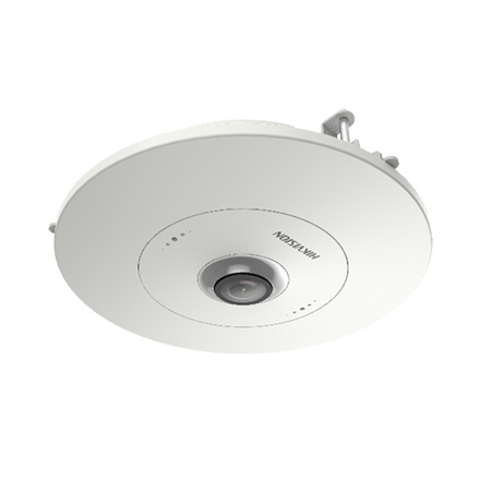<strong>TELECAMERA IP FISHEYE 12MP</strong></br></br>FishEye da incasso 12MP (4000x3000) a 20fps, di tipo Day&Night con filtro IR </br>meccanico, sensore CMOS a scansione progressiva 1/1.7", sensibilità Colori 0.06 </br>Lux F2.4 B/N 0.012 lux F2.4 AGC ON, DWDR, 3D-DNR, BLC</br>- Ottica fissa 2mm</br>- Algoritmo di compressione H.265, H.265, H.264, H.264, Dual Stream. Display </br>Mode: 14 modalità</br>- Standard ONVIF, protocolli TCP/IP, ICMP, HTTP, HTTPS, FTP, DHCP, DNS, DDNS, </br>RTP, RTSP, RTCP, UDP, NTP, UPnP, SMTP, SNMP, IGMP, 802.1X, QoS, IPv6, Bonjour</br>- Supporta registrazione locale su NAS (NFS, SMB/CIFS)</br>- Scheda di rete Ethernet 100Mbps</br>- Notifica all'NVR Smart per una ricerca avanzata delle registrazioni, notifica </br>al sw di centralizzazione, invio email</br>- Smart Features: Line crossing detection, intrusion detection, region entrance </br>detection, region exiting detection, unattended baggage detection, object </br>removal detection, ANR, Audio Exception Detection, Supporta accesso a </br>Hik-Connect</br>- Webserver di tipo multibrowser, pulsante di reset, heartbeat, alimentazione </br>12Vdc oppure PoE 802.3af, 12W, temperatura di esercizio da -10°C a 40°C Slot </br>Micro SD 256GB. AUDIO: 2 Microfoni Integrati,  1/1. Allarme: 1/1.</br>