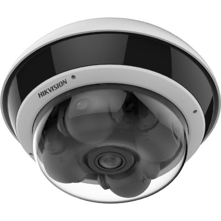 Telecamera panoramica. Risoluzione 4x5MP  1x5MP - 2560x1920 Frame Rate 25 Fps </br>(2560x1920), Sensore 4x 1/2.4"  1x 1/2.5" Progressive Scan CMOS Sensibilità </br>Col: 0.005 Lux F1.2, B/N 0.002 Lux F1.2, 0 Lux con IR, Day&Night ICR. Ottica </br>2.8-8 mm Varifocal Motorizzata Semi Auto Focus  Ottica fissa 2 mm. Compressioni</br> video: H.265/H.265/H.264/H.264, Funzioni Smart: Line Crossing detection, </br>Intrusion detection, Region Entrance detection, Region Exiting detection, </br>Unattended Baggage detection e Object Removal detection con discriminazione uomo</br> / veicolo