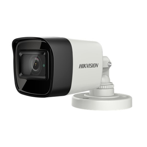 - 2 MP coaxial audio camera</br>- Enhancing safety with discreet and economical built-in microphone</br>- Transmits audio over the coaxial cable</br>- EXIR 2.0: advanced infrared technology with 30 m IR distance</br>- Water and dust resistant (IP67)</br>- 4 in 1 (4 signals switchable TVI/AHD/CVI/CVBS)</br></br>