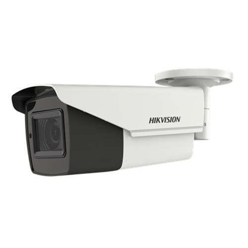 Bullet Turbo HD-TVI 5MP 4 in 1 (TVI-CVI-AHD-CVBS) di tipo Day&Night con filtro </br>IR meccanico, WDR130dB in contenitore per esterno IP67, illuminatore EXIR 2.0 </br>integrato sino a 80m, sensore 5MP Progressive Scan CMOS, sensibilità 0.003 Lux </br>F1.2 con AGC attivo, 0 Lux con IR, ottica varifocale motorizzata 2.7-13.5mm. </br>Supporta 3D Digital Noise Reduction, BLC, HLC, Smart IR. dati Up to Coax con </br>HIKVISON-C. Uscita video HD-TVI alimentazione 9.6 VDC a 14.4 VDC, 19.2 VAC a </br>28.8 VAC, 10.5W temperatura di esercizio da -40°C a 60°C.</br>