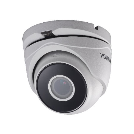 Telecamera Minidome Turbo HD-TVI 1080P di tipo PoC.at,  Day&Night con filtro IR </br>meccanico, Low Light in contenitore per esterno IP67, illuminatore IR integrato </br>di tipo EXIR 2.0 sino a 40m, sensore CMOS 2MPa scansione progressiva 1/3", </br>sensibilità 0.001 Lux F1.2, 0.0014 Lux F1.4 con AGC attivo, ottica varifocale </br>motorizzata 2.8-12mm. Supporta 3D-DNR, WDR 120db, Slow Shutter, AWB, Motion </br>detection, Privacy Mask, dati Up to Coax con protocollo HIKVISION-C. Corpo </br>camera regolabile su tre assi, uscita video HD-TVI, alimentazione 12Vdc 8W, </br>temperatura di esercizio da -20°C a 60°C. Dimensioni 134.3 mm  123.9 mm  </br>111.4 mm</br>