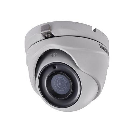 Telecamera mini dome HD-TVI 10800P PoC.af di tipo Day&Night con filtro IR </br>meccanico, WDR 120dB, IR EXIR 2.0, in contenitore per esterno IP67, illuminatore</br> IR integrato EXIR sino a 20m, sensore CMOS 2MP a scansione progressiva, </br>sensibilità 0.005 Lux F1.2, con AGC attivo, ottica fissa 2.8mm. Supporta WDR </br>120db, Digital Noise reduction, Mirror, SMART IR. dati Up to COAX su uscita TVI.</br> Alimentazione 12Vcc 3.6W. Dimensioni 91 mm  82.6 mm  68.3 mm</br>