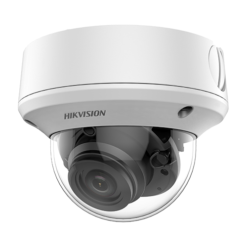 Minidome Turbo HD-TVI 4in1 (TVI-CVI-AHD-CVBS) 2MP di tipo Day&Night con filtro </br>IR meccanico, in contenitore per esterno IP67 (IK10),  illuminatore EXIR 2.0 </br>integrato sino a 70m, sensore 2MP CMOS, sensibilità 0.005 Lux F1.2 con AGC </br>attivo, 0 Lux con IR</br>Ottica varifocale motorizzata 2.7-13mm. Supporta 3D Digital noise reduction, </br>BLC, Smart IR, WDR 120dB, dati Up to Coax con HIKVISON-C.</br>Uscita video  HD-TVI, alimentazione 12/24Vdc 9,7W, temperatura di esercizio da </br>-40°C a 60°C. OSD IP67 IK10</br>