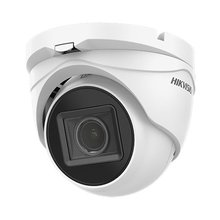 Turret HD-TVI PoC 5MP di tipo Day&Night con filtro IR meccanico, in contenitore </br>per esterno IP67, illuminatore EXIR 2.0 integrato sino a 40m, Sensore 5MP CMOS, </br>sensibilità 0.01 Lux F1.2 con AGC attivo, 0 Lux con IR, Ottica varifocale </br>motorizzata 2.7-13.5mm. Supporta 3D Digital noise reduction, BLC, Smart IR, DWDR</br> dati Up to Coax con HIKVISON-C. Uscita video HD-TVI, Alimentazione 12 Vcc 5W, </br>Temperatura di esercizio da -40°C a 60°C. OSD IP67</br></br>