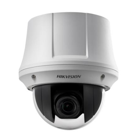 <strong>SPEED DOME IP DA 4 POLLICI 2MP 25X CON TECNOLOGIA DARK FIGHTER </br>IR</strong></br></br>IP Speed Dome a risoluzione FullHD (1080P) a 25fps, zoom ottico 25x, cupola </br>superiore 4 pollici, installazione di tipo incasso da interno, sensore CMOS </br>1/2.8'' Progressive Scan di tipo Day&Night con filtro IR meccanico, WDR 120dB, </br>Ultra Low Light con sensibilità: colori 0.005 lux (F1.6, AGC On), b/n 0.001 lux </br>(F1.6, AGC On), BLC, HLC, 3D-DNR, ottica varifocale 4.8-120mm, zoom digitale </br>16x. Movimentazione tilt: da 5°sino a 90°, funzione auto flip. Movimentazione </br>pan: 360° continua. Algoritmo di compressione video H.265/H.265/H.264/H.264 </br>con codifica digitale di tipo Triple Stream, codifica indipendente su ROI. </br>Standard ONVIF PSIA e CGI, protocolli IPv4/IPv6, HTTP, HTTPS, 802.1x, Qos, FTP, </br>SMTP, UPnP, SNMP, DNS, DDNS, NTP, RTSP, RTP, TCP, UDP, IGMP, ICMP, DHCP, PPPoE. </br>Supporta registrazione locale su scheda MicroSD Card (256GB) e su NAS (NFS, </br>SMB/CIFS). Scheda di rete Ethernet 100Mbps. Supporta Hik-connect cloud. Smart </br>features supportate: Audio Exception Detection, Face Detection, Intrusion </br>Detection, Line Crossing Detection, Region Entrance Detection, Region Exiting </br>Detection, Unattended Baggage Detection, Object Removal Detection, utili per </br>operazioni di ricerca avanzata delle registrazioni tramite Smart NVR, notifica </br>al sw client di centralizzazione, attivazione uscite relè, invio email, </br>caricamento immagine su ftp. Supporta sino a 20 connessioni simultanee. Sino a </br>300 preset, sino a 8 patrol (con sino a 32 preset cadauno), 4 pattern, park </br>action, sino a 24 zone di privacy, titolazione zone, titolazione camera, </br>bussola, task su calendario. 1ingresso di allarme, 1 uscite relè, 1 ingresso </br>audio, 1 uscita audio, posizionamento Intelligente di tipo 3D. Alimentazione 12 </br>VDC & PoE (802.3at, class4), Max.:18 W ,  con protezione dalle sovwritensioni, </br>temperatura di esercizio da -30°C sino a 65°C. IP66.</br>