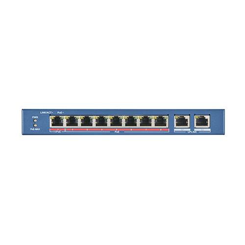 - Porte 8</br>- POE 1 IEEE 802.3at/af/bt 7, IEEE 802.3at/af.</br>- Tipologia 10/100</br>- Porta 1 60W</br>- Porte 2 a 8: 30W</br>- Budget totale 110 W</br>- Distanza POE Extended Mode 250mt.</br>- Uplink 2</br>- Tipologia Uplink 10/100/1000</br>- Tipo L2 Unmanaged.</br>- Case metallico.</br>- Banda 5.6 GBPS.</br>- Temperatura funzionamento -10 °C a 55 °C.</br>- Alimentazione 48 VAC, 2.5 A</br>
